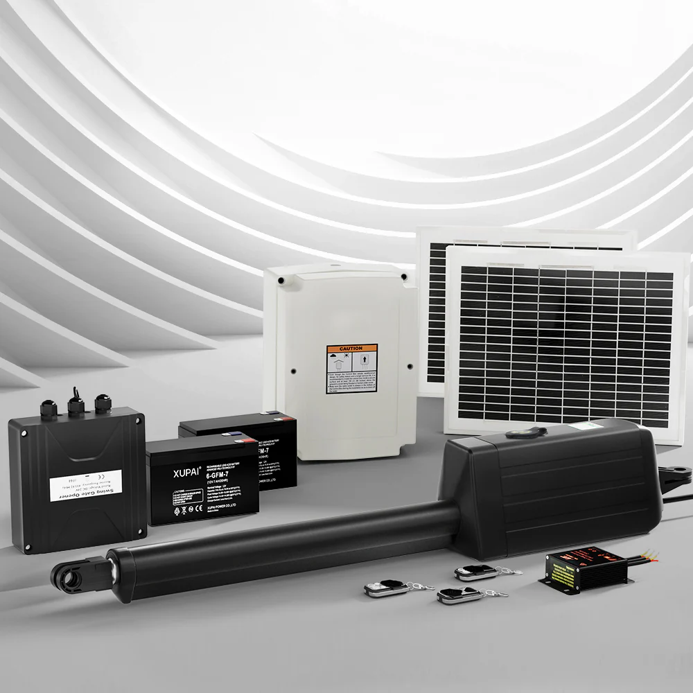 Single Swing Gate Opener 20W Full Solar Power Automatic 300kg 5m - Nurns