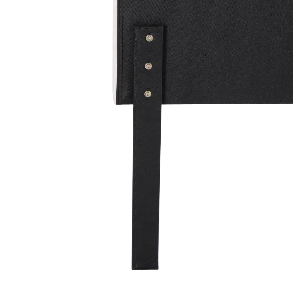 Bed Head Headboard Velvet - Beige Queen - Nurns