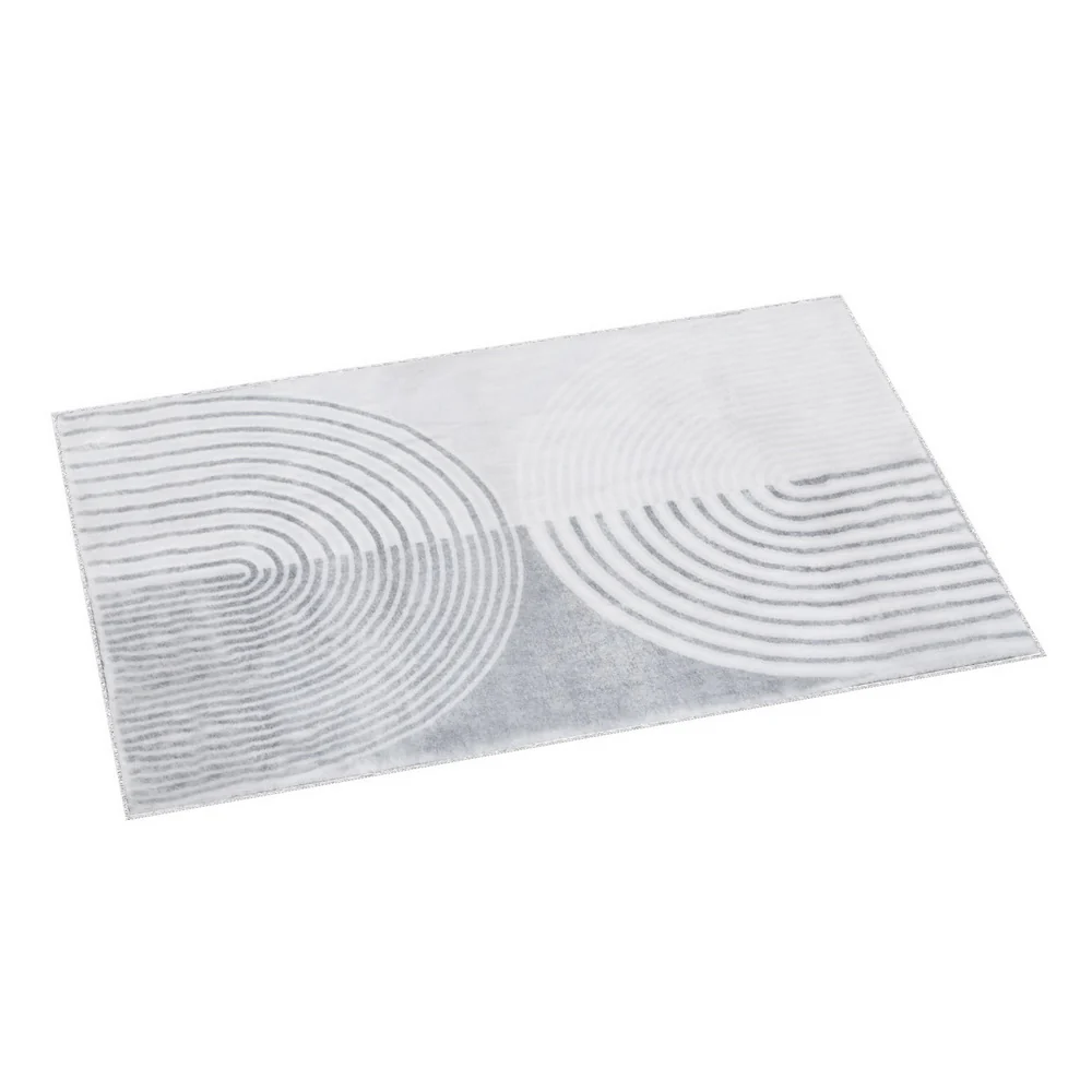 Seraphiel 160x230cm Floor Rugs Washable Area Mat Large Carpet Faux Rabbit Fur - Grey - Nurns