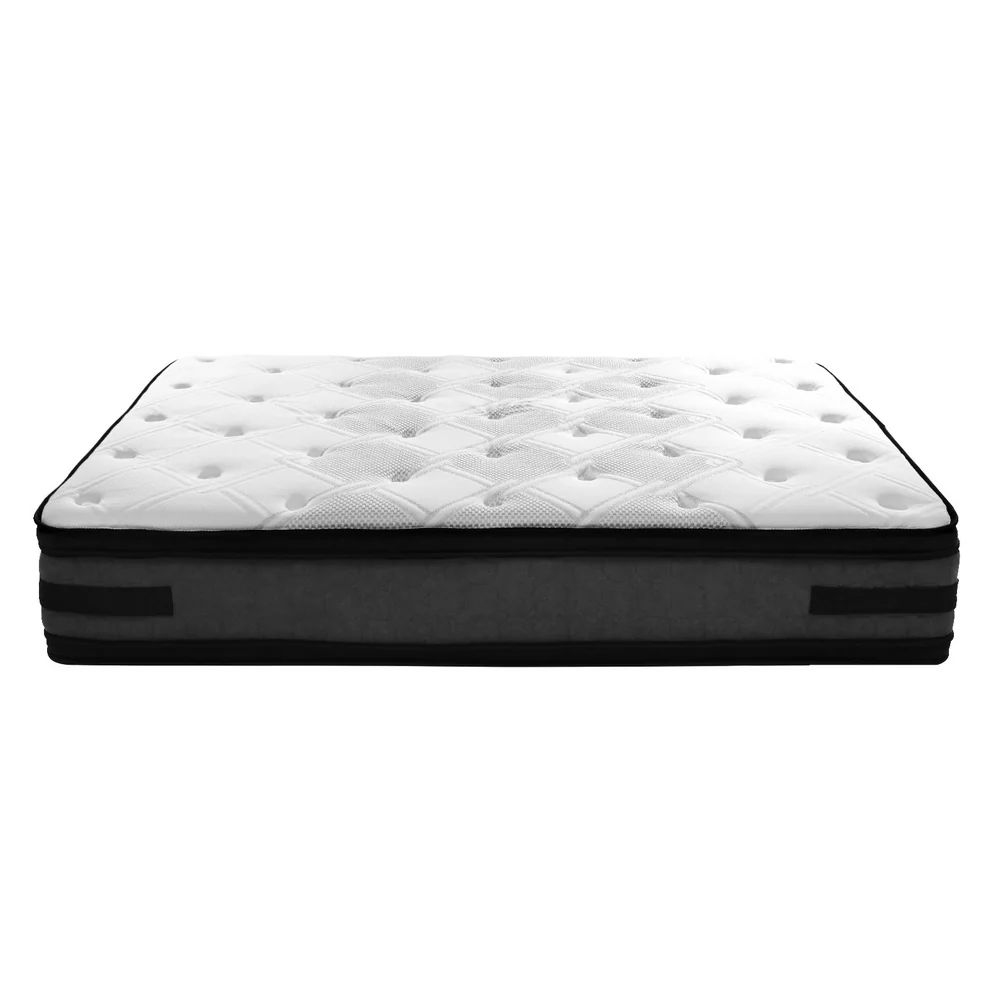 Alva 36cm Thick Euro Top Cool Gel Pocket Spring Mattress - King Single - Nurns