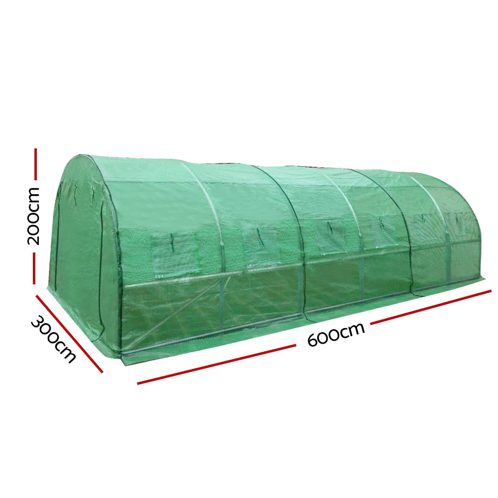 Greenfingers Greenhouse 6x3x2M Walk in Green House Tunnel Plant Garden Shed Dome - Nurns
