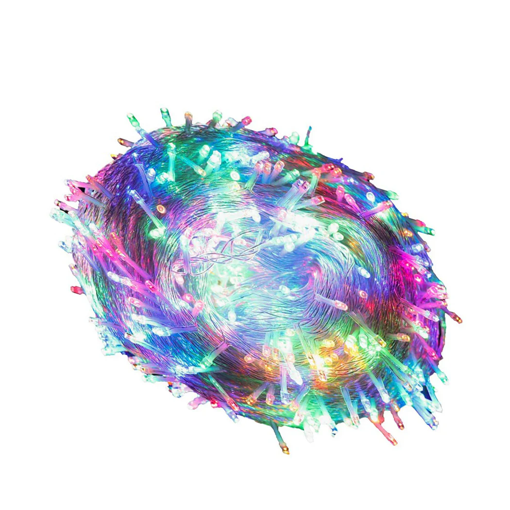 Multicoloured 300LED Christmas Net Lights Mesh String Fairy Light Party Wedding - Nurns