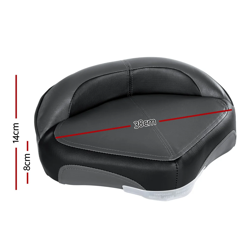 Stand Up Lean Boat Seats Casting Fishing Seat Swivel 8cm Padding Grey - Nurns