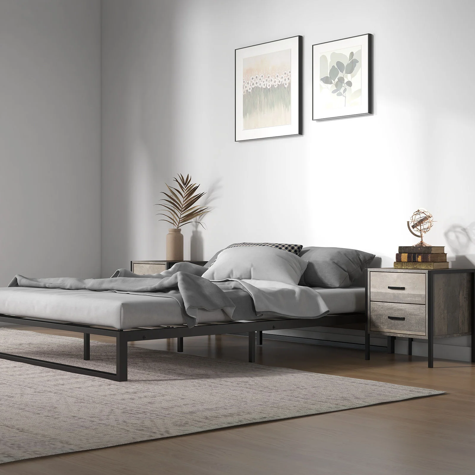 Tamie Metal Bed Base - King - Nurns