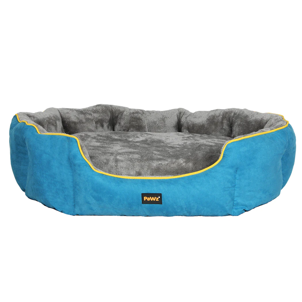 LARGE Dog Beds Electric Pet Heater Heated - Blue - Nurns