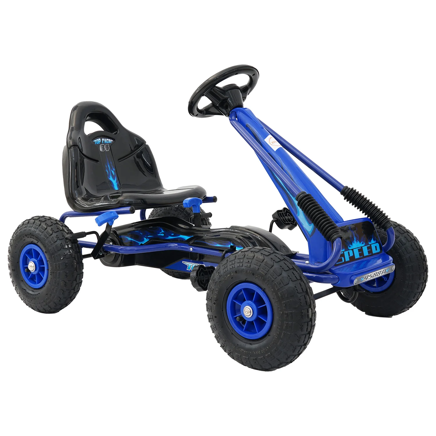 G95 Kids Ride On Pedal Go Kart - Blue - Nurns