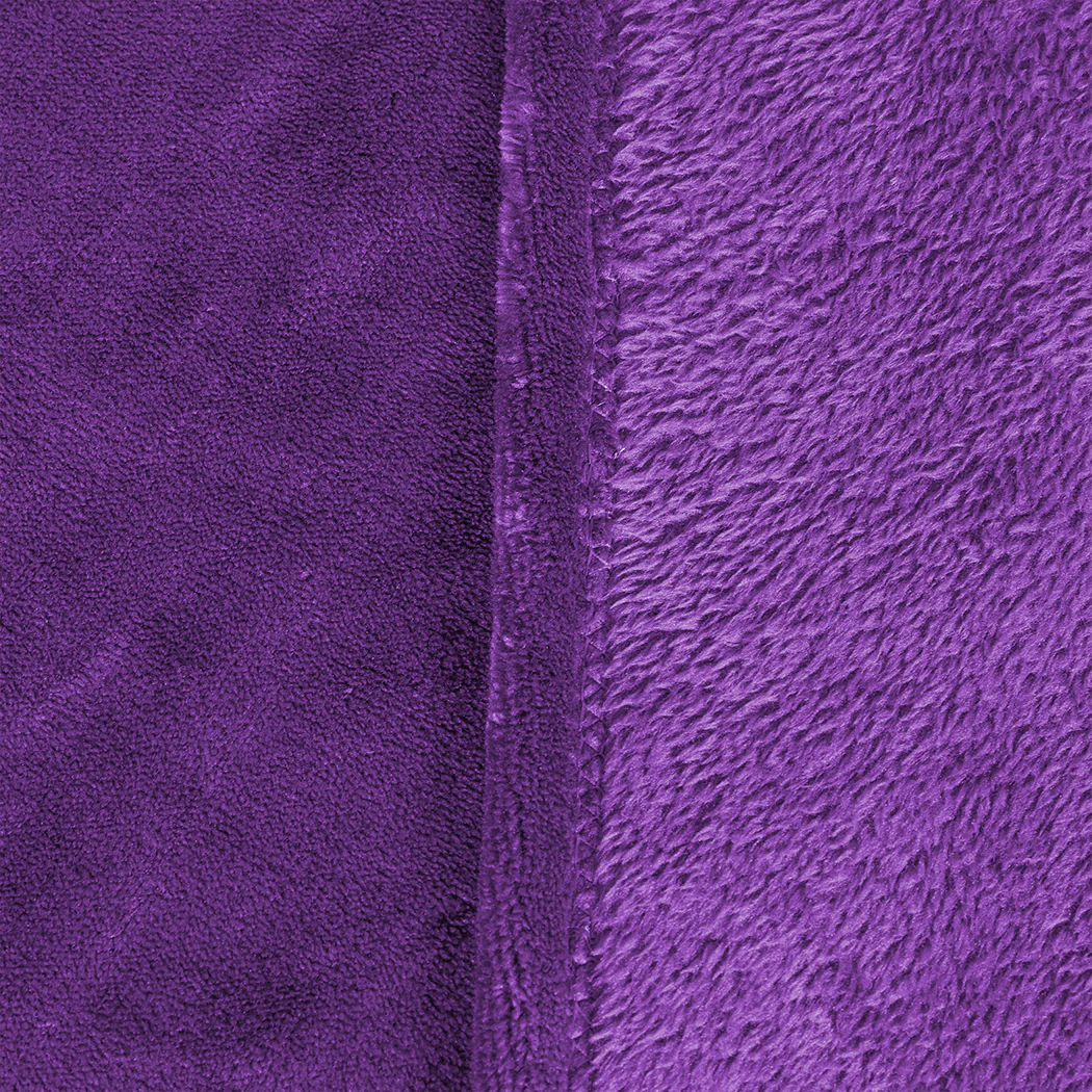 Waylon Throw Ultra-Soft Blanket 320gsm 220x160cm Warm - Aubergine - Nurns