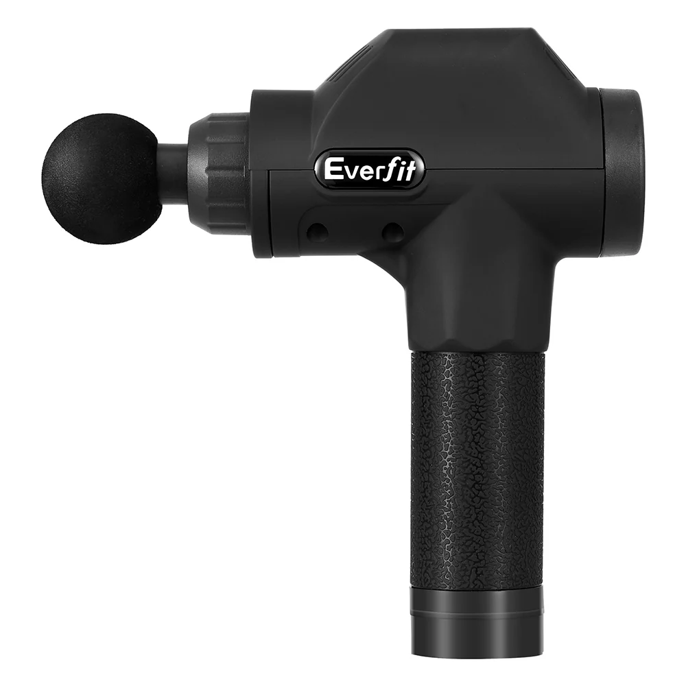 Everfit Massage Gun 30 Speed 8 Heads Chargeable Black - Nurns