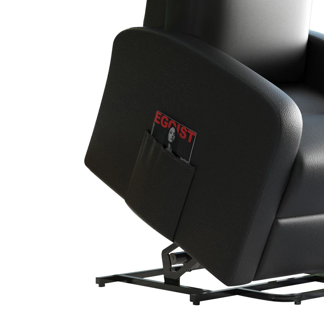 Triton Massage Chair Recliner Chair Electric Lift Armchair Heated Lounge - Black - Nurns