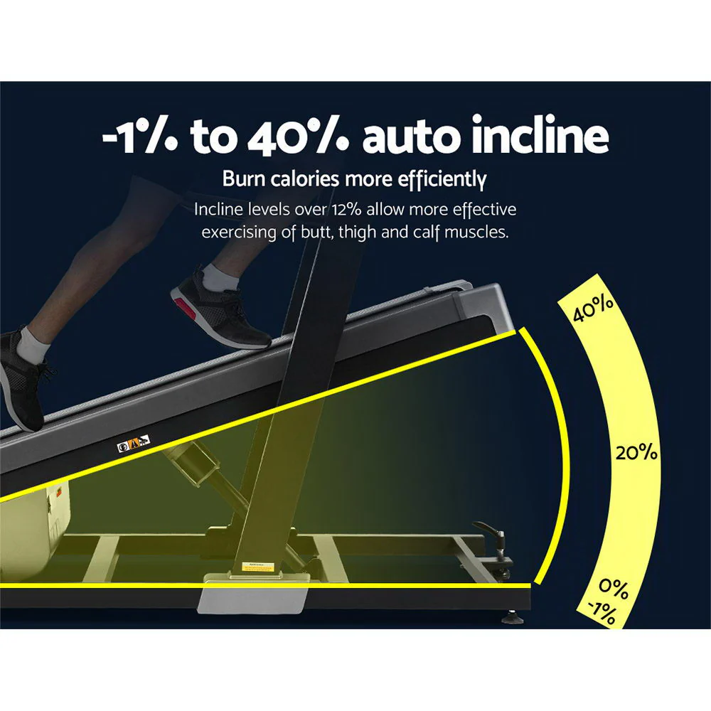 Everfit Treadmill Electric Incline Trainer Professional Home Gym Fitness Machine - Nurns