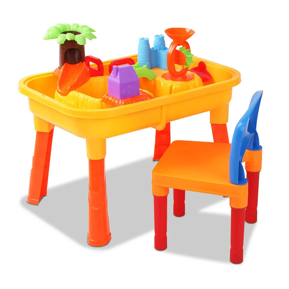 Patrice Kids Table & Chairs Set Sandpit - Multicolour - Nurns