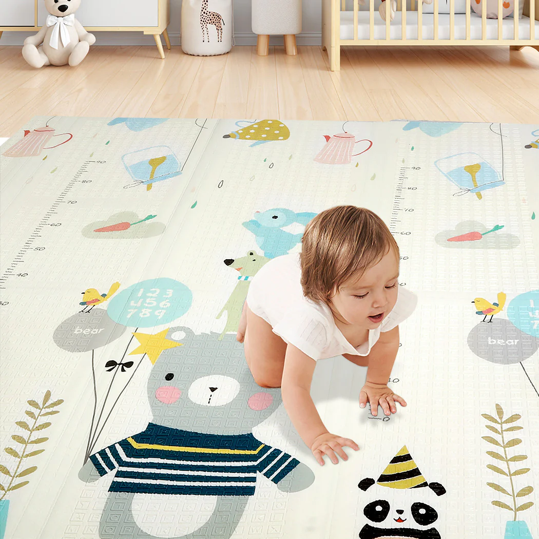 Kids Play Mat Baby Crawling Pad Floor Foldable XPE Foam Non-slip Carpet - Nurns