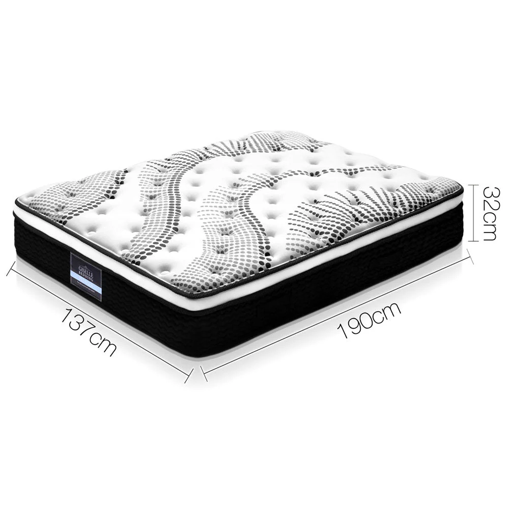 Citrin Bed & Mattress Package - Grey Double - Nurns