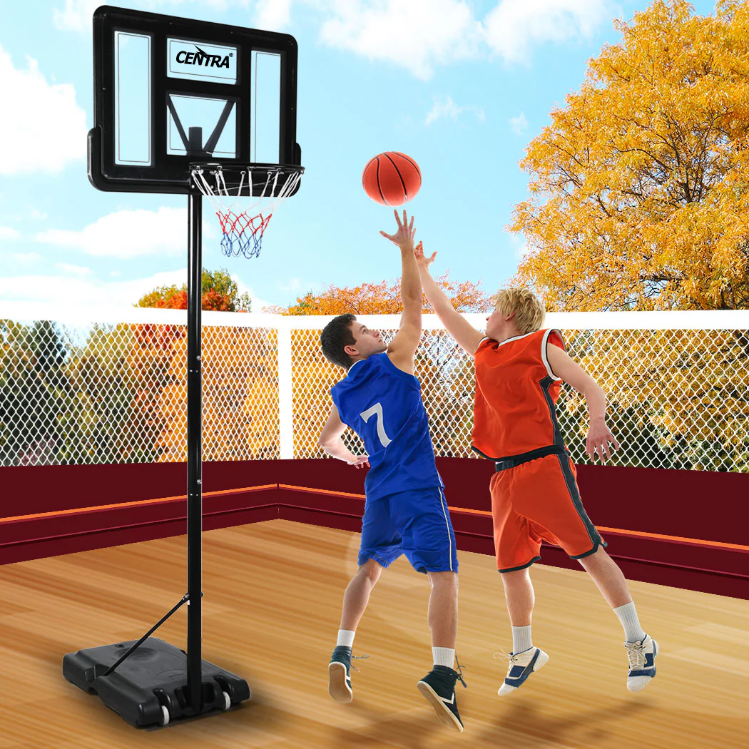 Basketball Hoop Stand System Portable 3.05M Height Adjustable Net Ring In Ground - Nurns