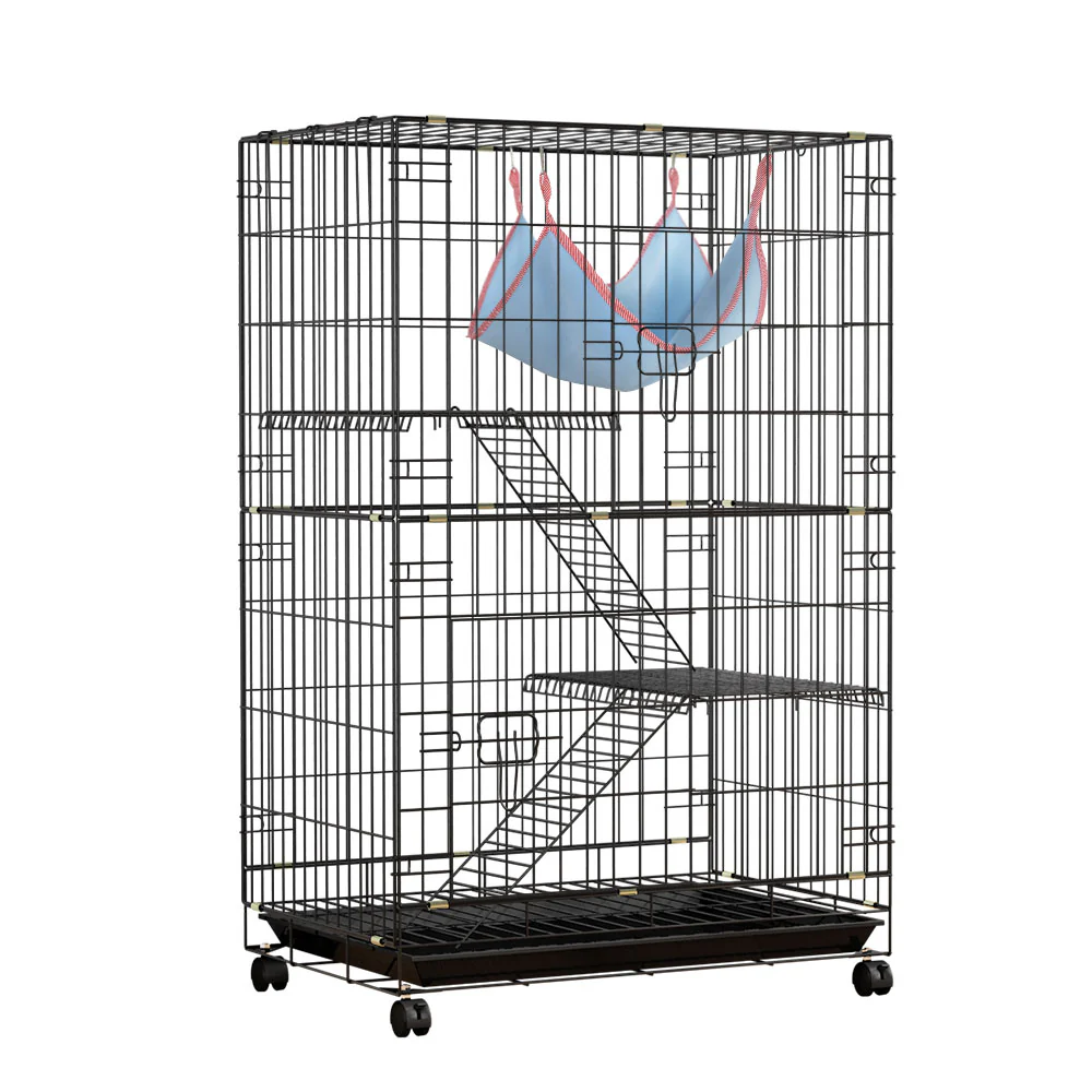 Rabbit Cage Indoor Hutch Guinea Pig Bunny Ferret Hamster Pet Cage Outdoor - Nurns