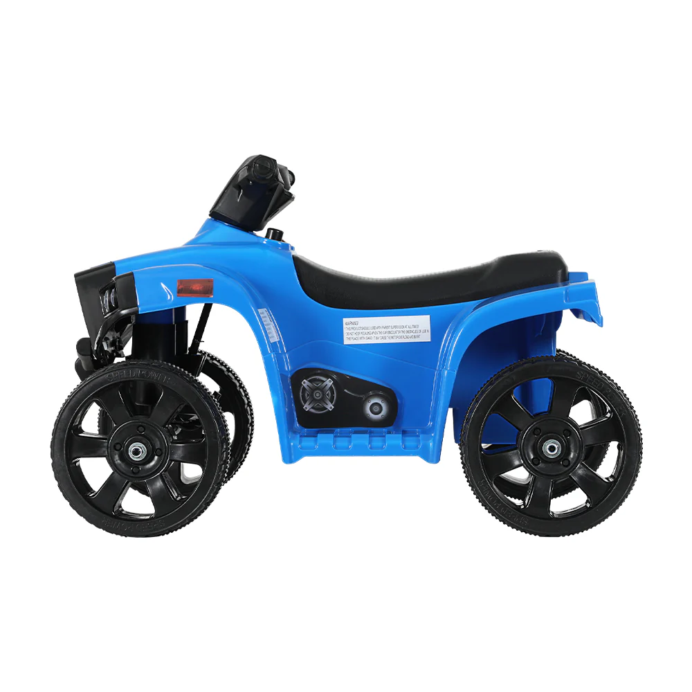 Kids Ride On ATV Quad Motorbike Car 4 Wheeler Electric Toys Battery - Blue - Nurns