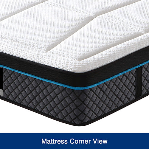 Dashiell 30cm Mattress In Coolmax Memory Foam 6 Zone Pocket Coil Soft Firmness - Queen - Nurns