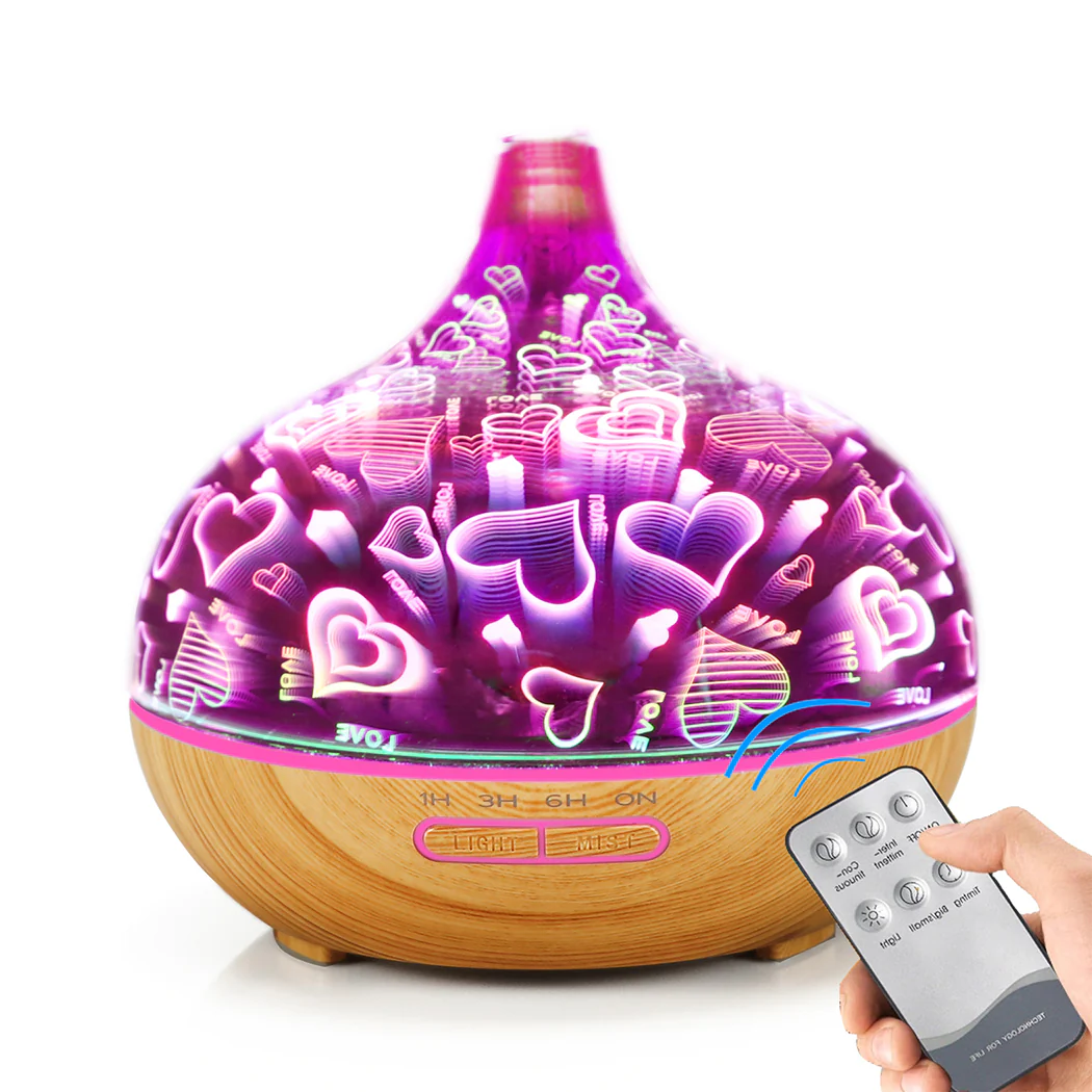 Aroma Diffuser Aromatherapy Ultrasonic Humidifier Essential Oil Purifier Heart - Nurns