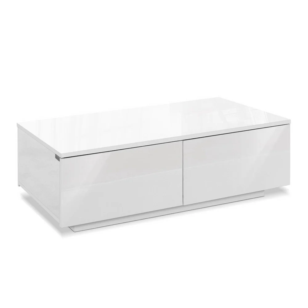 Iphion Coffee Table with 4 Drawers - White - Nurns