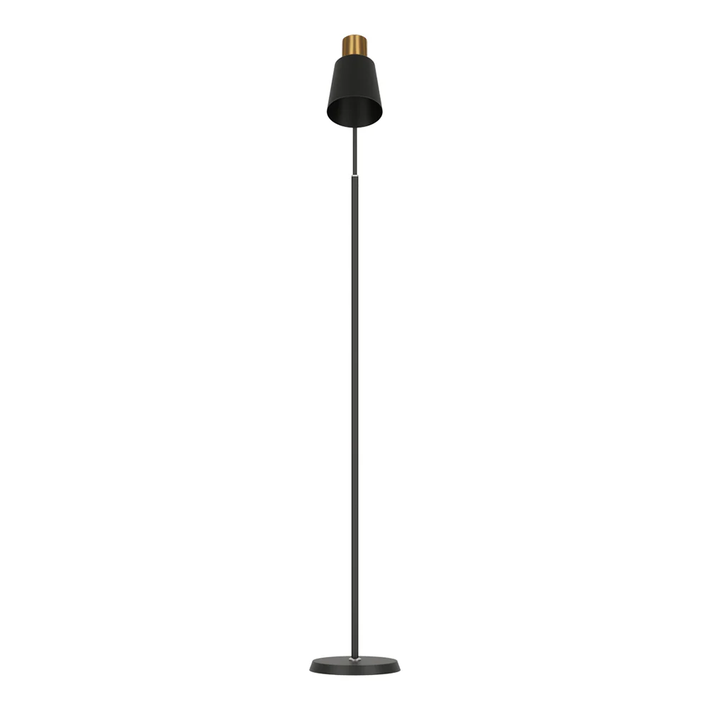 Floor Lamp LED Light Stand Modern Home Living Room Office Reading Black - Nurns