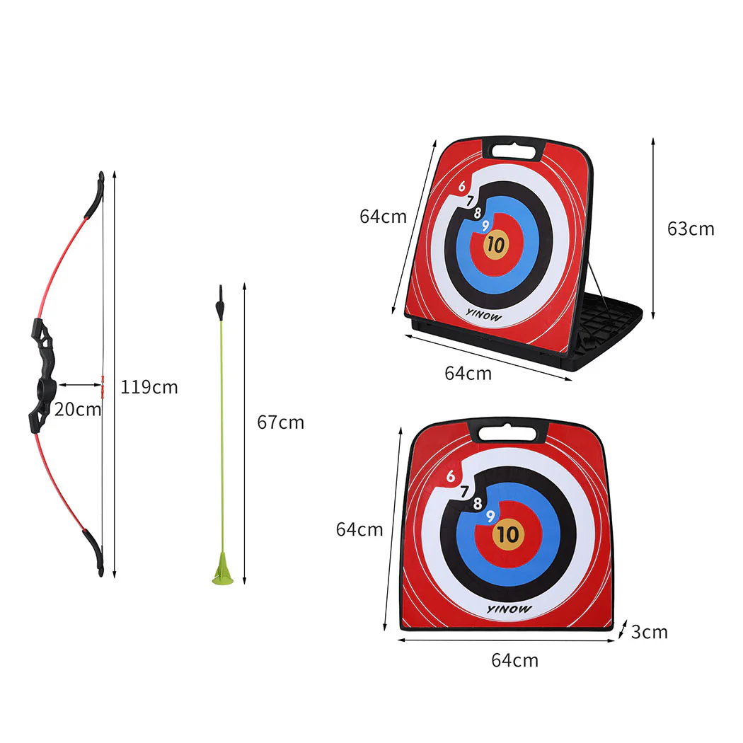 Soft Archery Set Kids Adult Bow and Arrow Shooting Target Arrows Outdoor Game - Nurns
