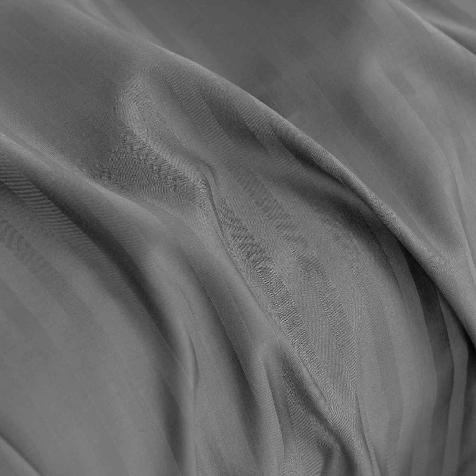 King Royal Comfort 1200 TC Damask Stripe Cotton Blend Sheet Sets Charcoal Grey - Nurns