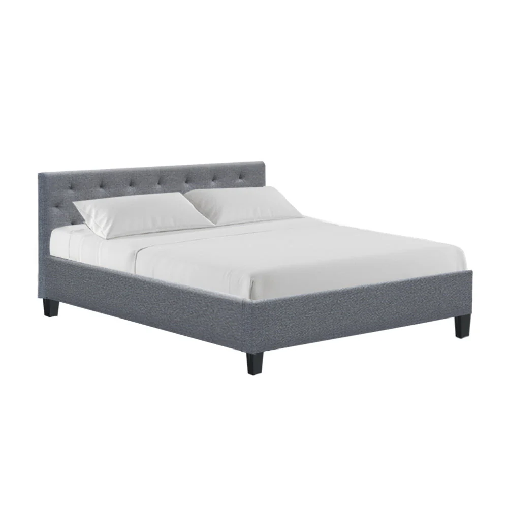 Citrin Bed & Mattress Package - Grey Queen - Nurns