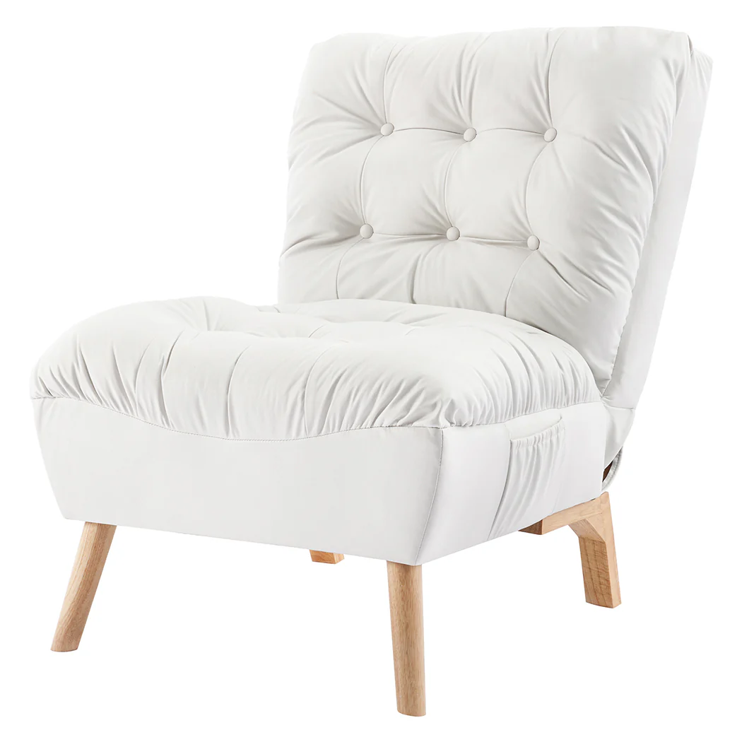 Maggie Lounge Accent Chair Recliner - Cream - Nurns
