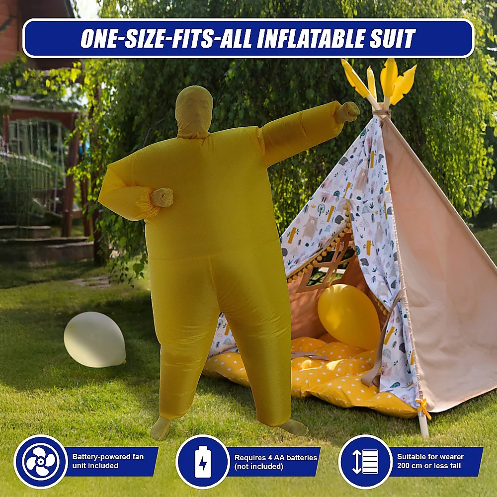 Sunshine Inflatable Costume Fancy Dress Suit Fan Operated - Nurns