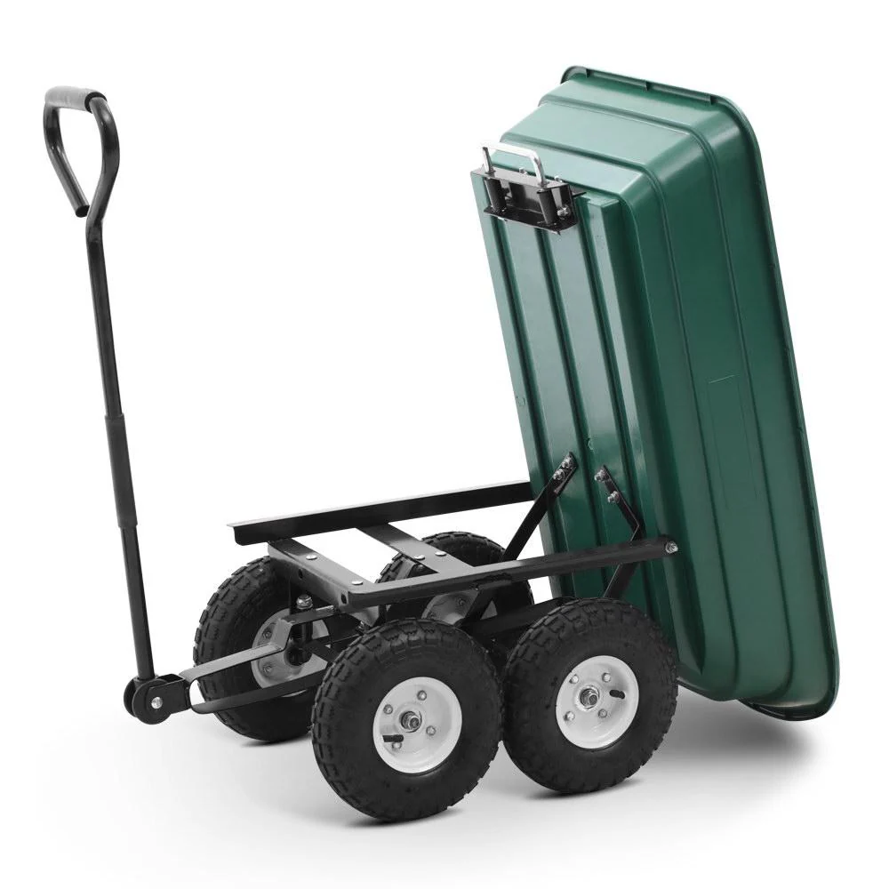 75L Garden Dump Cart - Green - Nurns