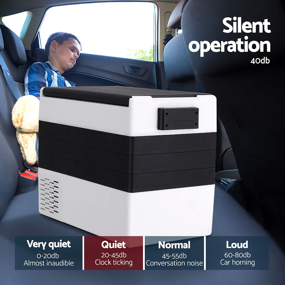 Glacio 45L Portable Fridge Freezer Camping Cooler 12V/24V/240V Caravan Car - Nurns