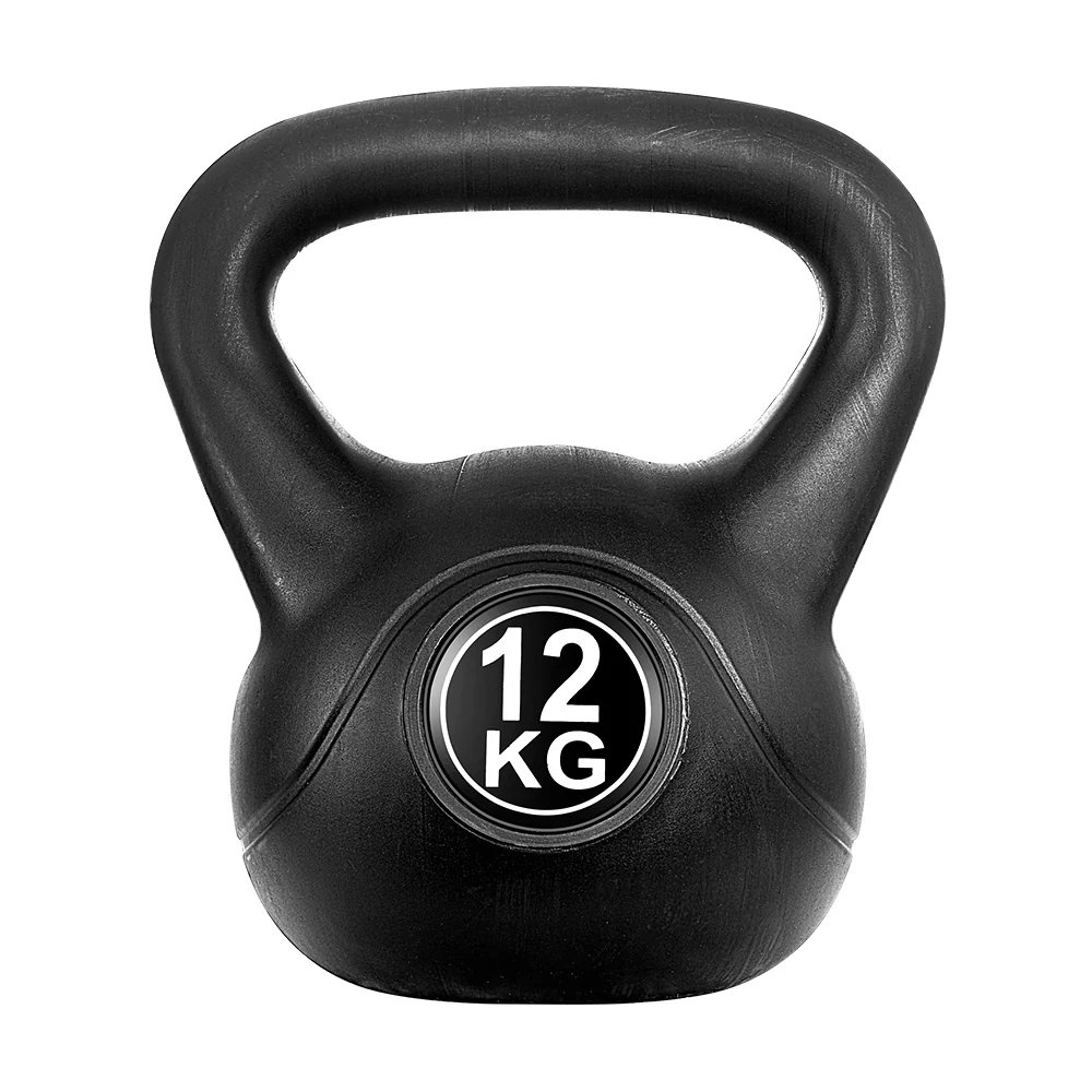 Everfit 12kg Kettlebell Set Weight Lifting Bench Dumbbells Kettle Bell Gym Home - Nurns