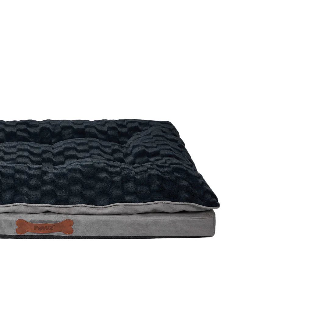 XLarge Dog Beds Calming Warm Soft Plush Comfy - Grey - Nurns