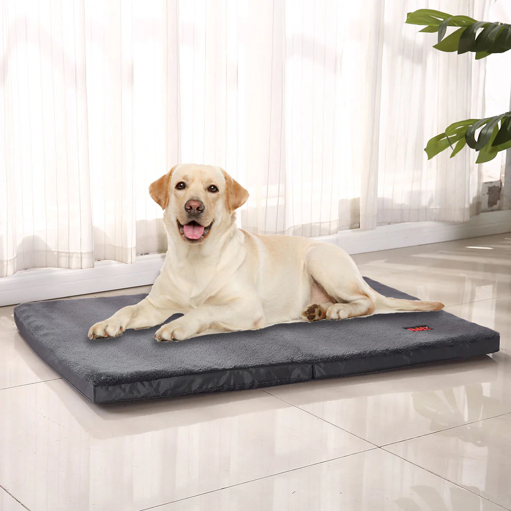 LARGE Dog Beds Pet Foldable - Grey - Nurns