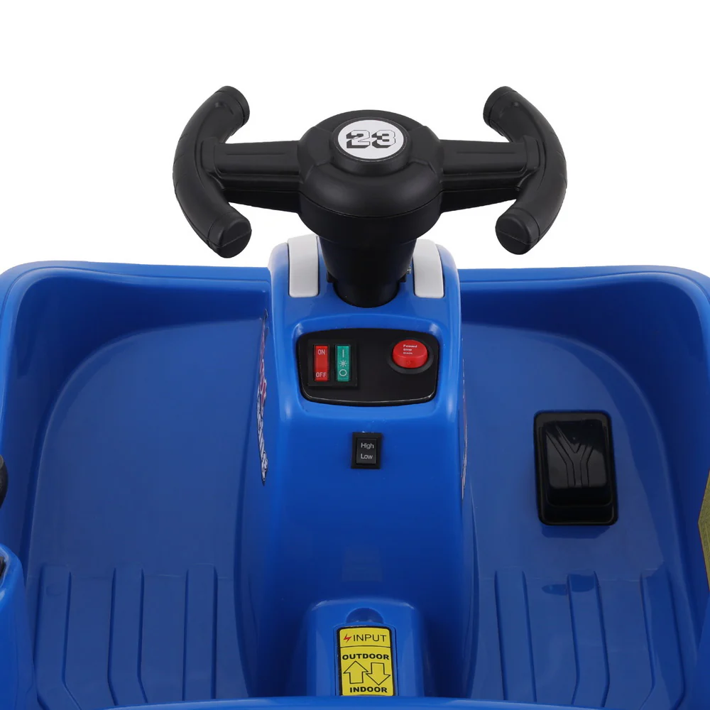 Kids Ride On Car Bumper Kart 6V Electric Toys Cars Remote Control - Blue - Nurns