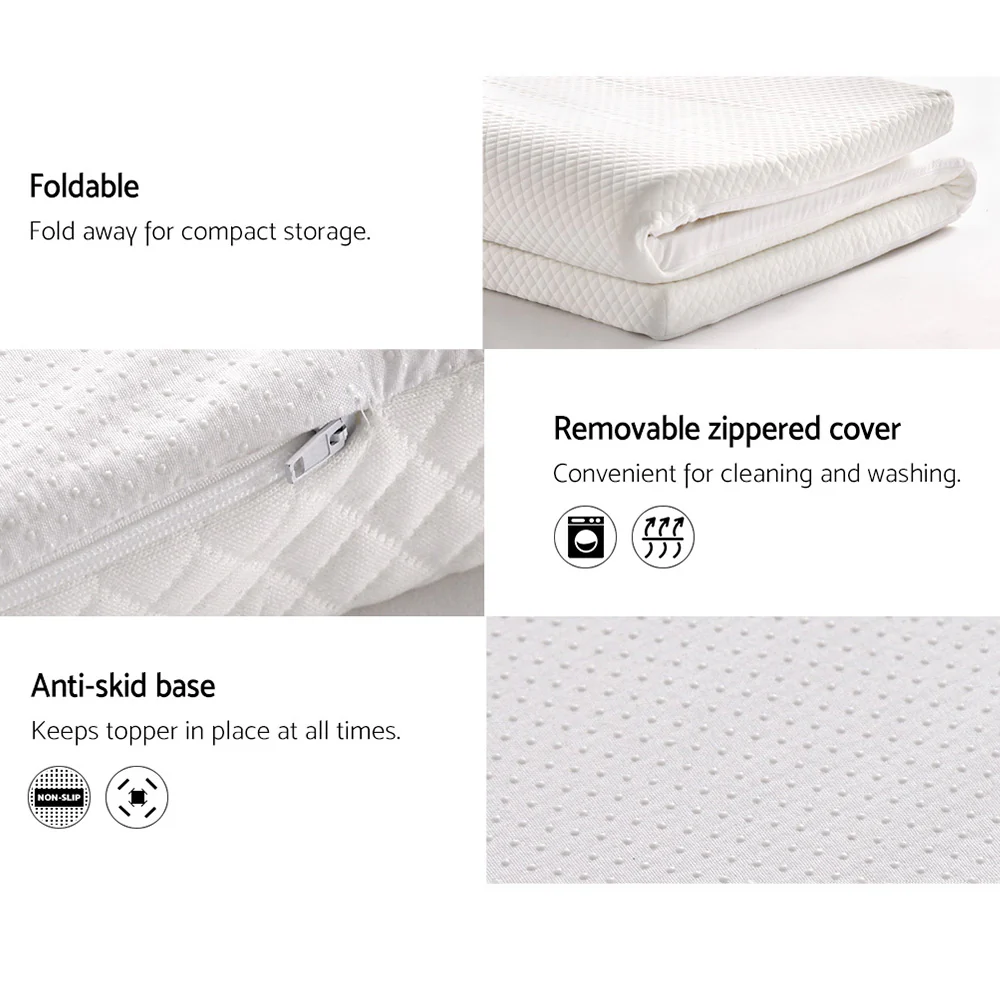 Double Giselle Bedding Memory Foam Mattress Topper 8cm - Nurns