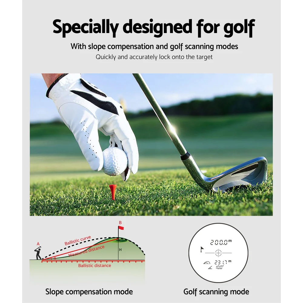 Golf Laser Range Finder 600m Hunting Rangefinder Distance Height Speed Measure - Nurns