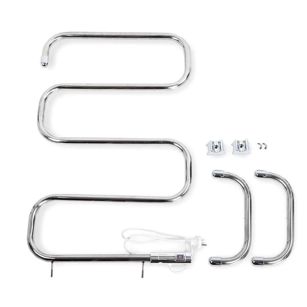 Electric Heated Towel Rail Rack 5 Bars Freestanding Clothes Dry Warmer - Nurns