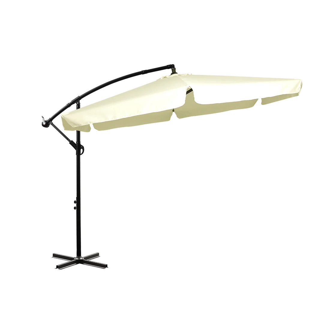 Mountview 3M Outdoor Umbrella Beach Beige Without Base - Nurns