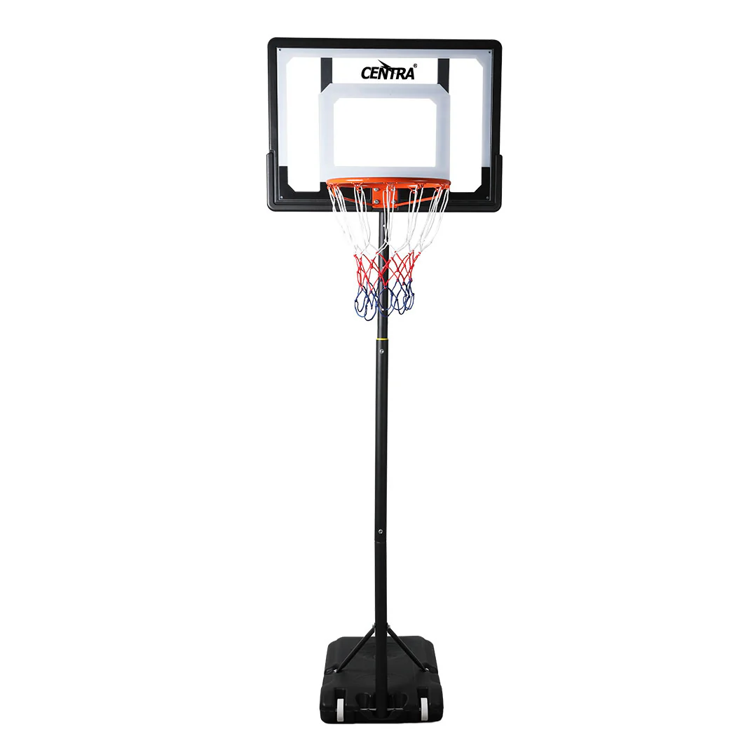 Basketball Stand Hoop System Ring Portable 2.1M Adjustable Height Kids In Ground - Nurns