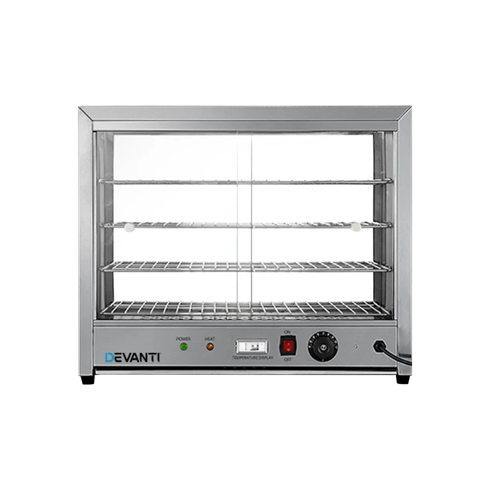 Devanti Commercial Food Warmer Hot Display Showcase Cabinet 64cm - Nurns