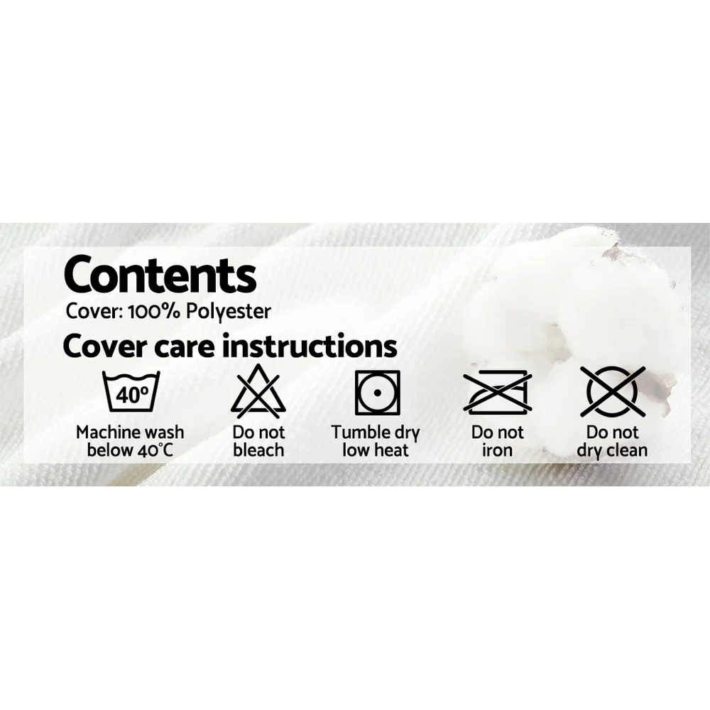 Set of 2 Memory Foam Pillow 19cm Thick - Nurns