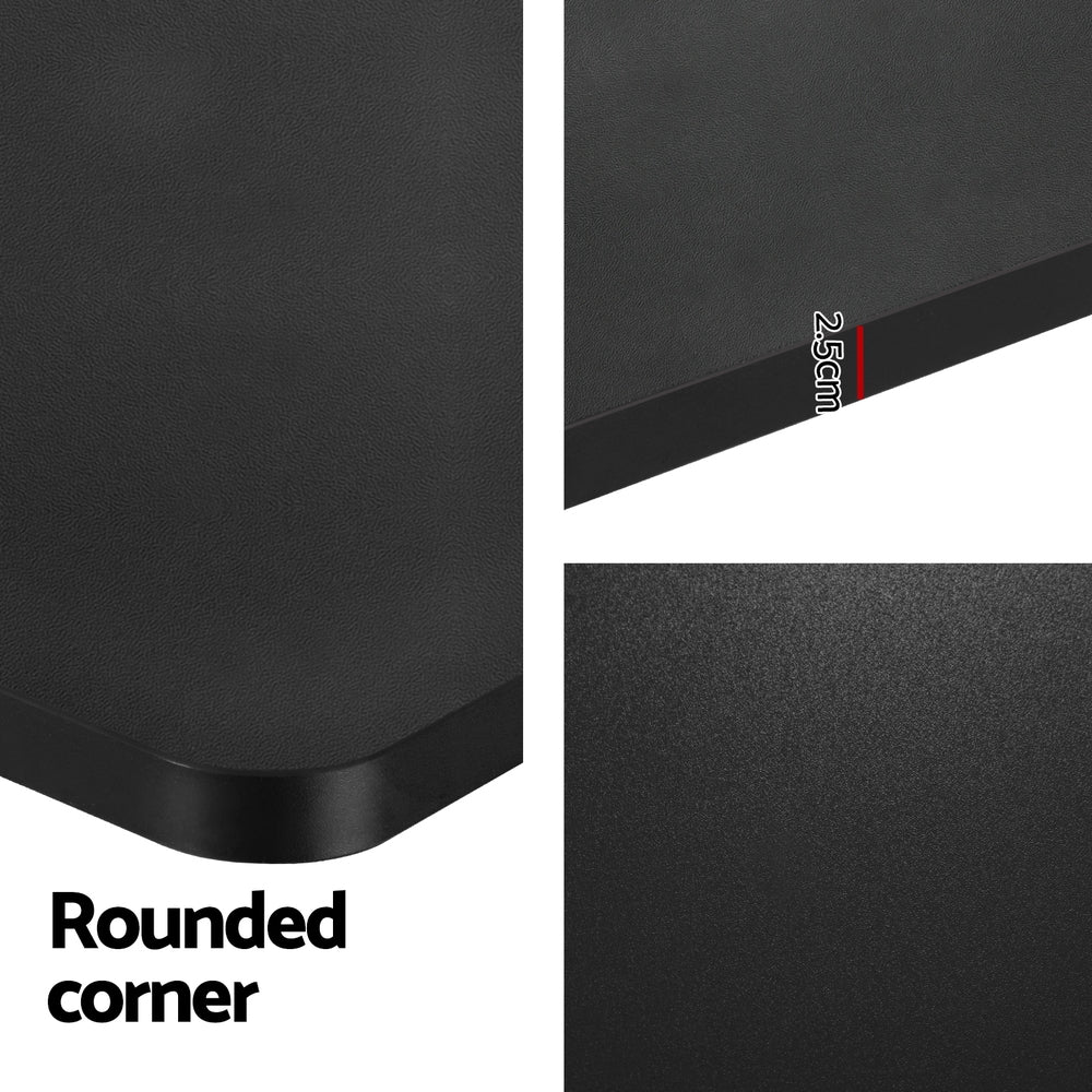 Artiss Standing Desk Motorised Electric Dual Motor Black 140cm - Nurns