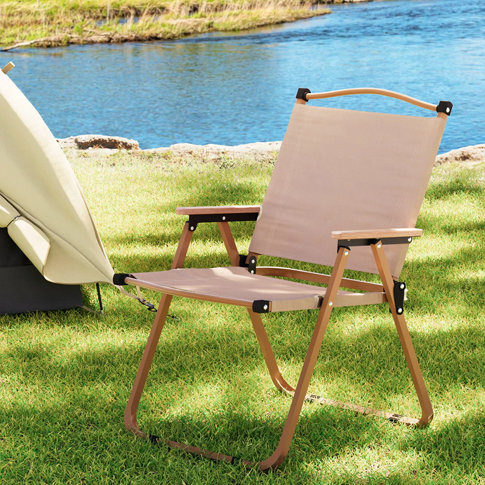 Outdoor Camping Chairs Portable Folding Beach Chair Patio Furniture - Nurns