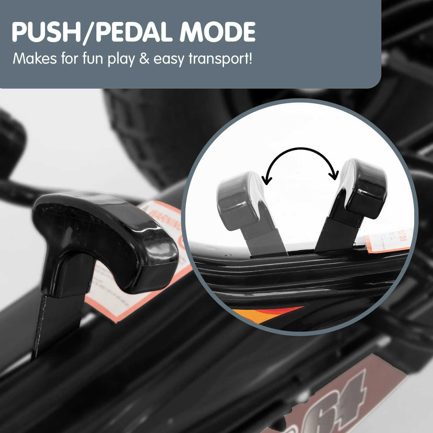 Kahuna G95 Kids Ride On Pedal-Powered Go Kart - Black - Nurns