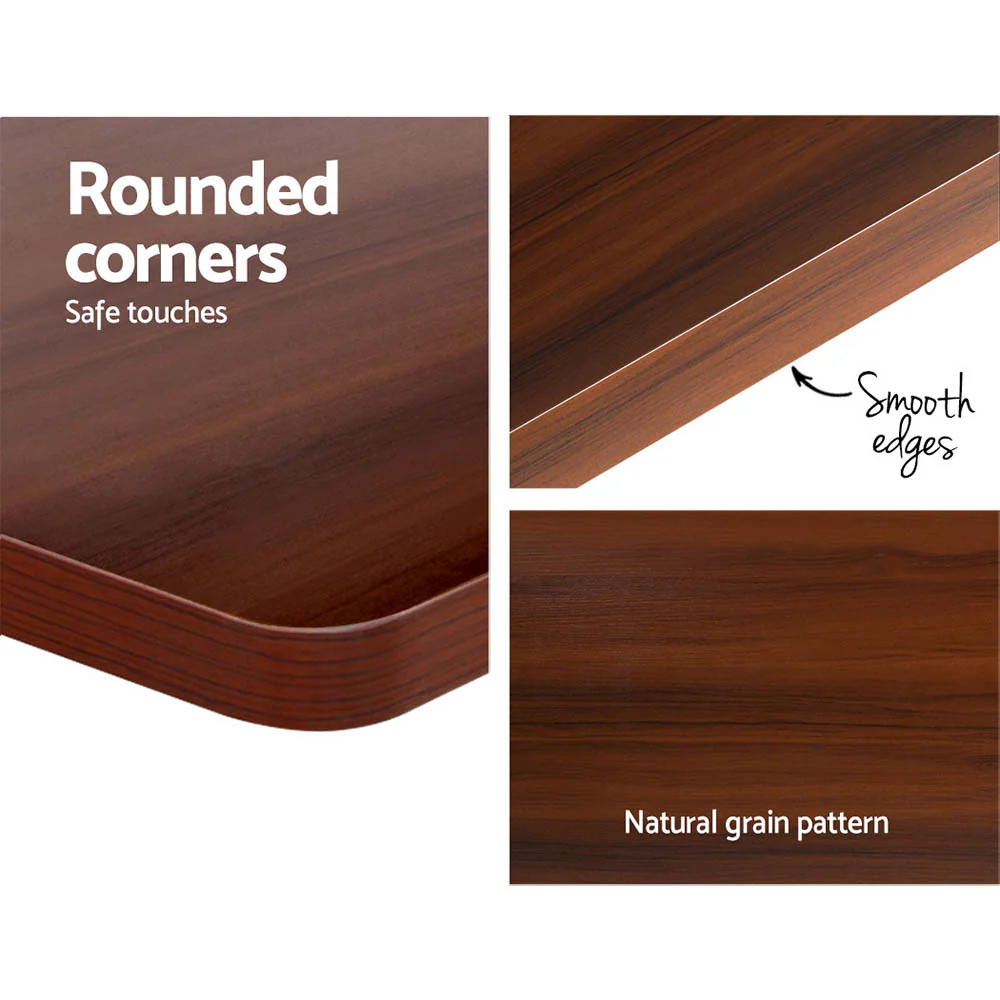 Artiss Standing Desk Motorised Walnut 140cm - Nurns