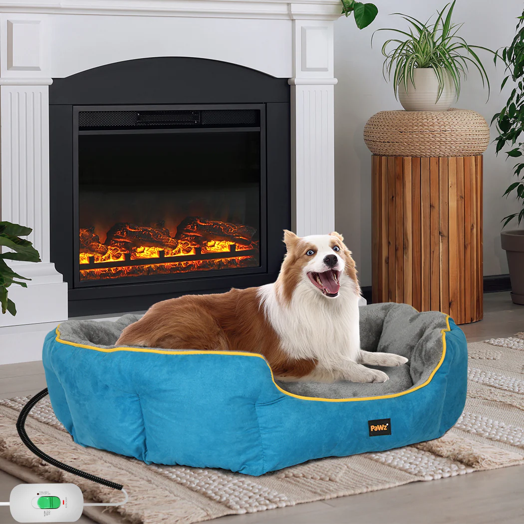 XLarge Dog Beds Electric Pet  Heated - Grey - Nurns