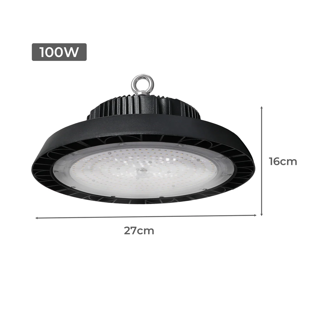 UFO LED High Bay Lights 100W Warehouse Industrial Shed Factory Light Lamp - Nurns