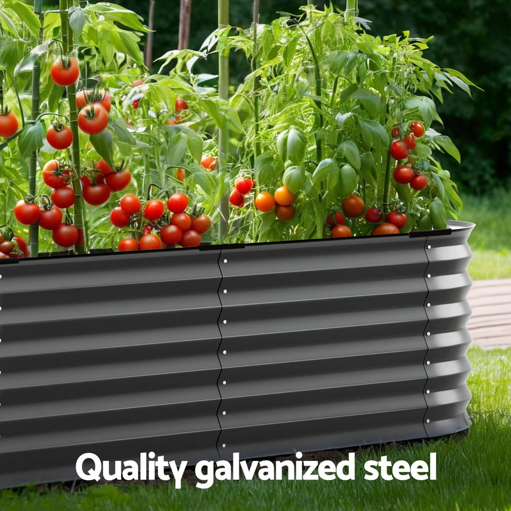 Garden Bed 9 In 1 Modular Planter Box Raised Container Galvanised - Nurns