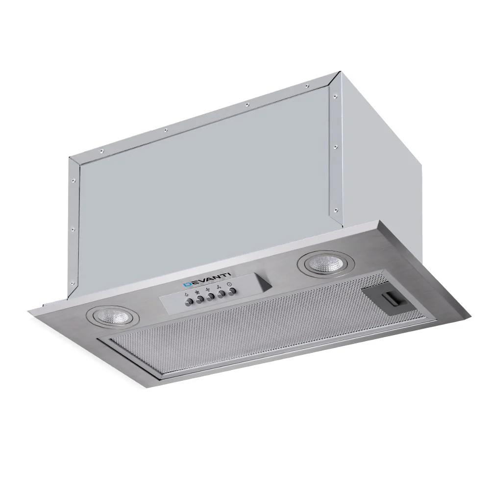 Devanti 520mm Range Hood 52cm Rangehood Stainless Steel - Nurns